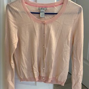100% cashmere light pink cardigan